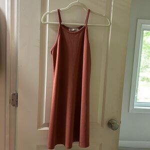 Rose colored knee length dress size small